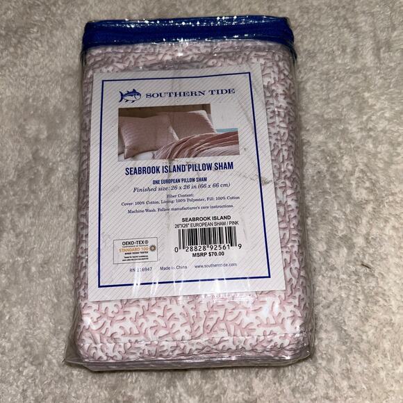NEW 1 European Southern Tide Seabrook Island Pillow‎ Sham - Picture 1 of 2